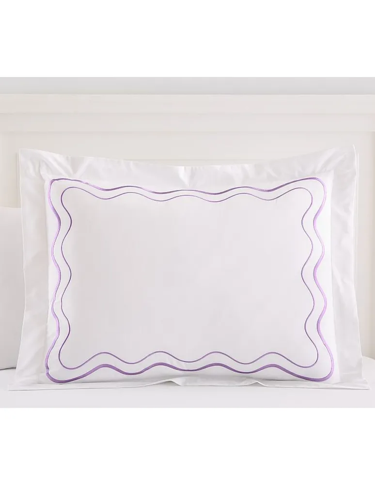 Funda para almohada Embroidered Scalloped