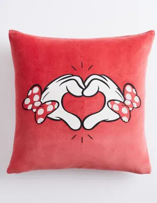 Funda para almohada Pottery Barn Teen Minnie Mouse Heart Hands