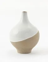 Florero Half Dipped Stoneware