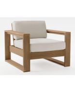 Sillón Portside estilo contemporáneo de madera