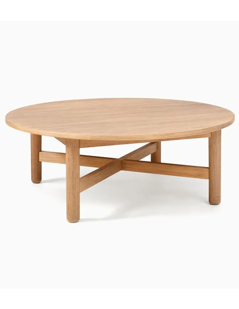 Mesa de acento West Elm Hargrove de madera