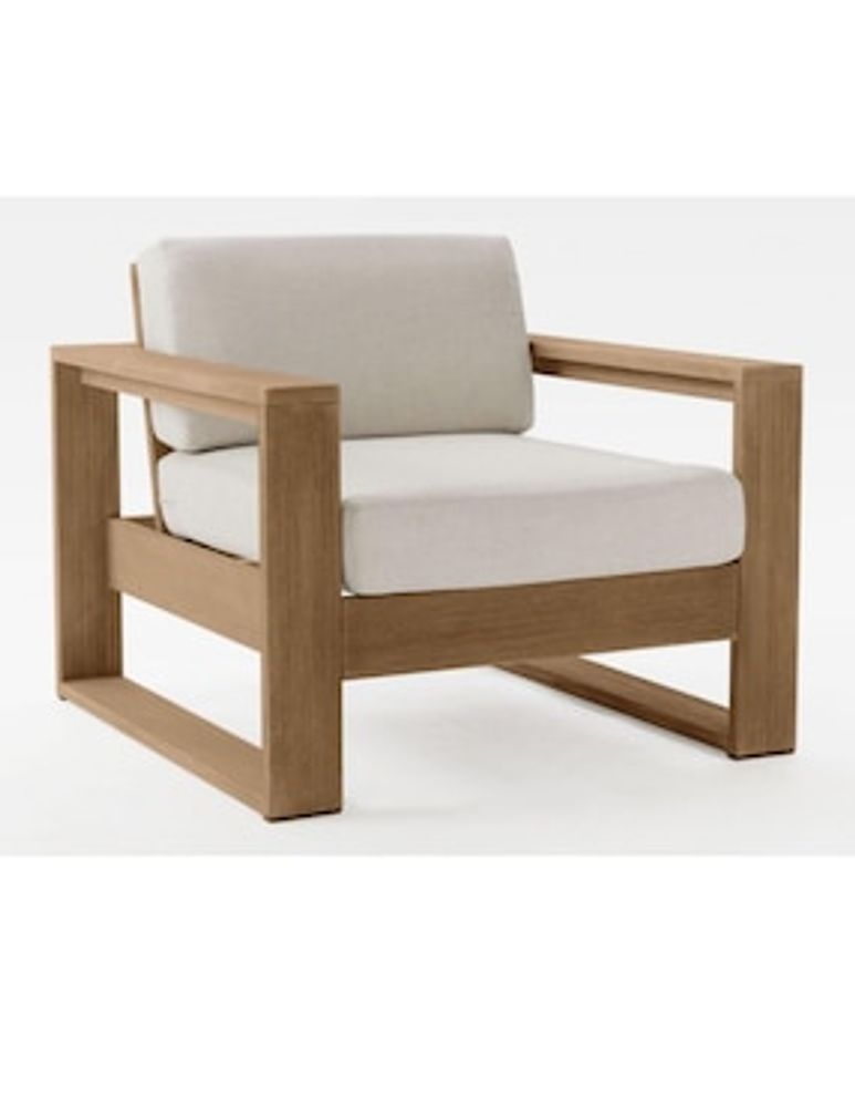 Sillón Portside estilo contemporáneo de madera