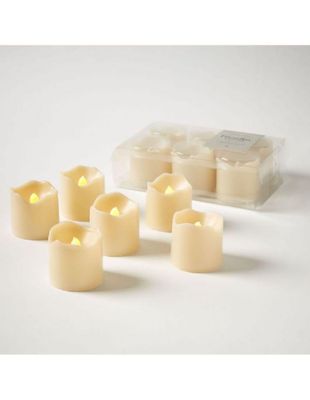 Set de velas LED Wax Dipped 6 piezas