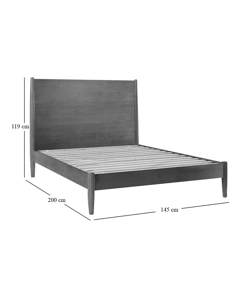 Cama Mid Century de madera