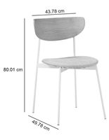 Silla Modern Petal de tela