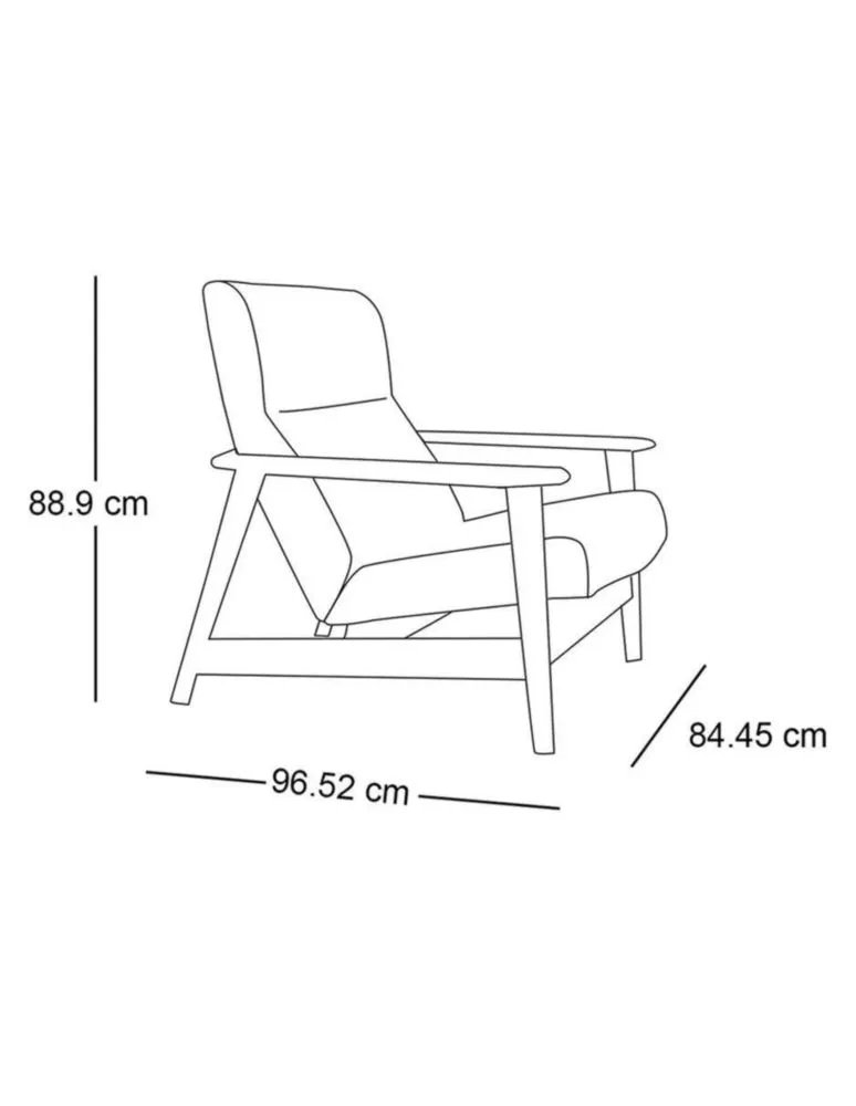 Sillón Mid-century Show Wood Café