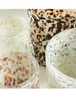 Portavela Speckled Mexican Glass