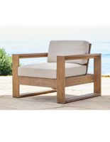 Sillón Portside estilo contemporáneo de madera