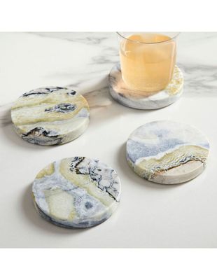 Set de portavasos Marble mármol 4 piezas