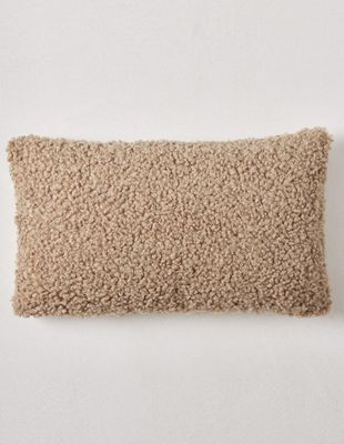 Funda para Cojín Faux Shearling Sable