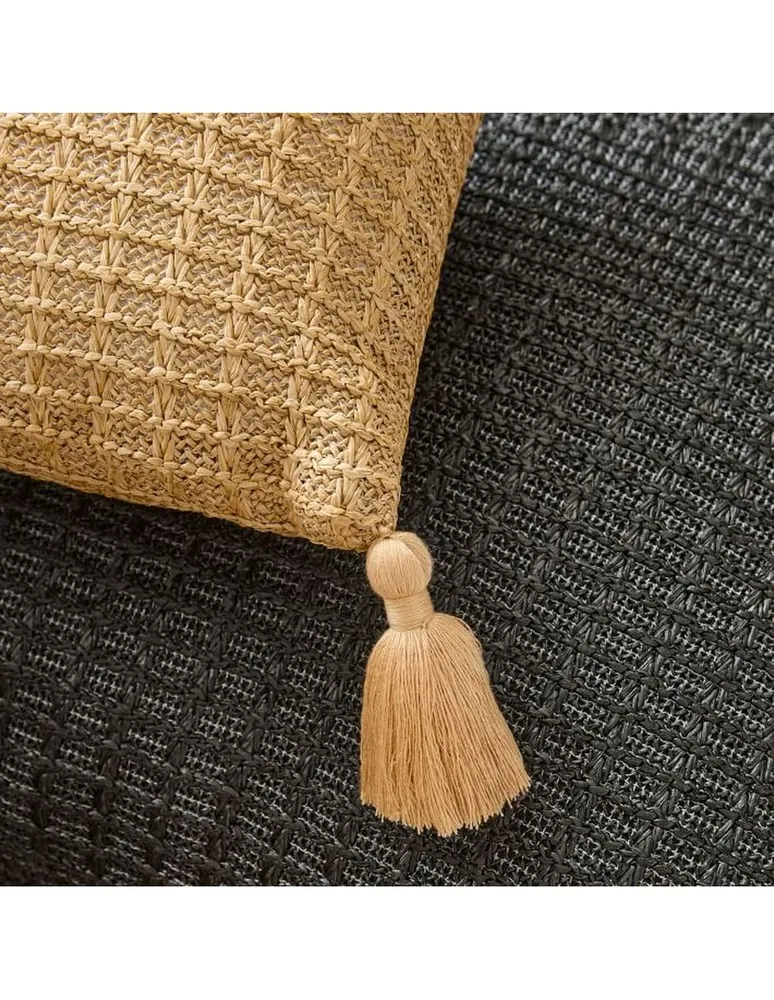 Cojín decorativo Faux Jute