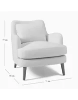 Sillón Sophie estilo contemporáneo de madera