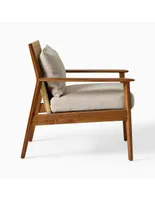 Sillón Chadwick estilo contemporáneo de madera