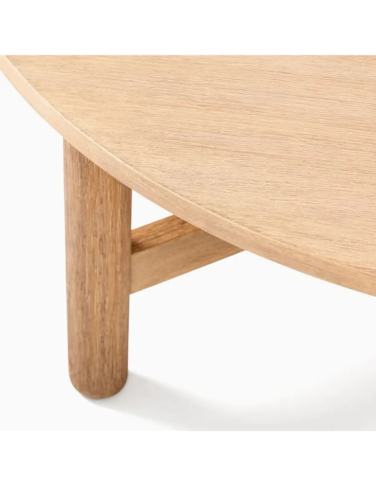 Mesa de acento West Elm Hargrove de madera