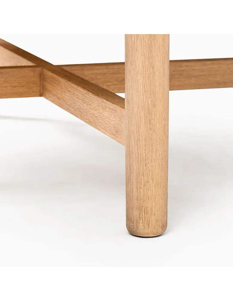 Mesa de acento West Elm Hargrove de madera