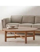 Mesa de acento West Elm Hargrove de madera