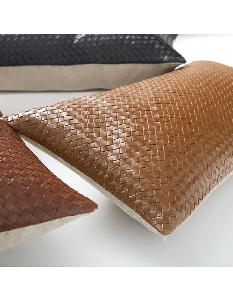 Cojín Woven Leather