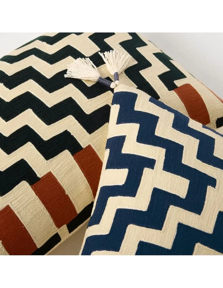 Funda cojín Offset Chevron