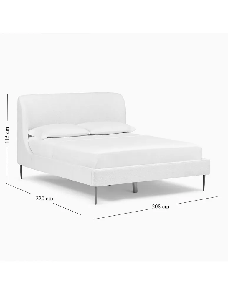 Cama Lana Upholstered de madera