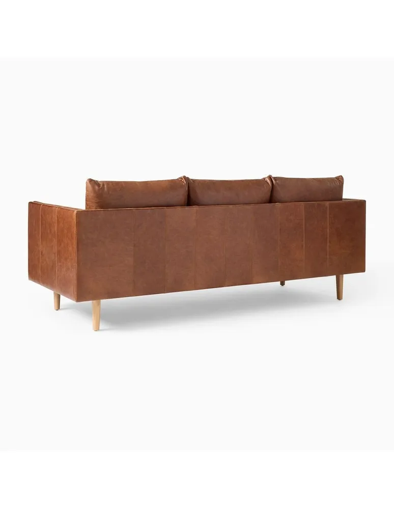 Sofa Antonio Leather estilo contemporáneo de madera