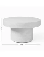 Mesa de centro Volume Round Pedestal de madera