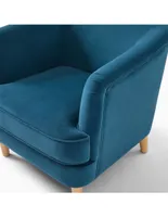 Sillón Marigold estilo contemporáneo de madera