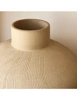 Florero Combed Ceramic de cerámica