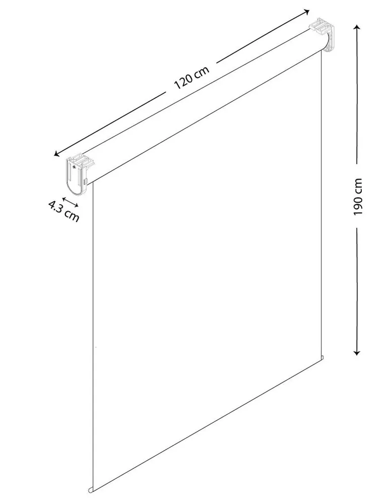 Persiana enrollable Haus Elite Screen blanco