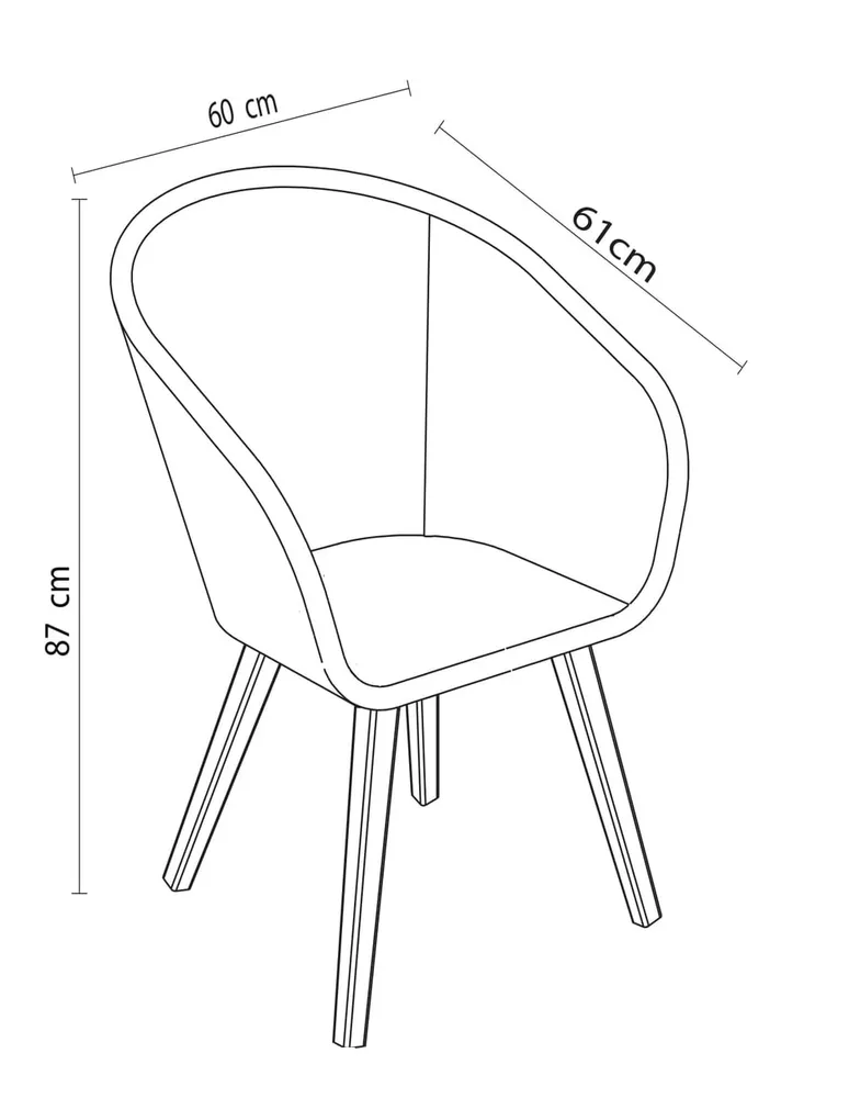 Silla para jardín Lyprodan Alaska de ratán gris