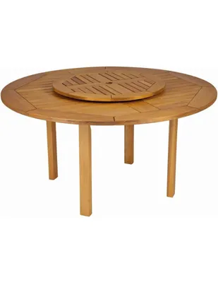 Mesa de comedor Butzke Mestra de madera eucalipto