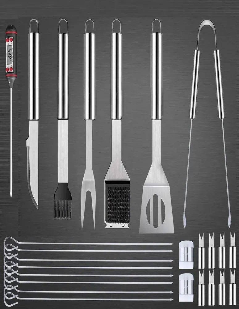 Set utencilios para asar Lab.G de acero inoxidable