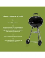 Asador de carbón Avera AC18P de acero inoxidable