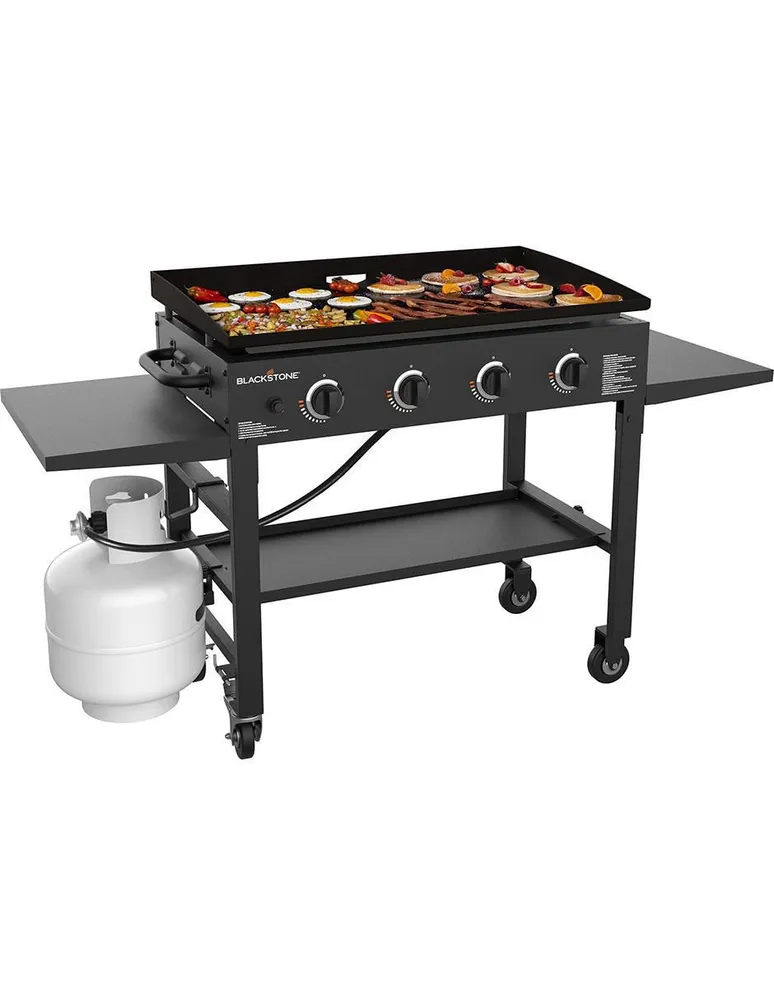 Asador de gas Blackstone de acero inoxidable