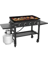 Asador de gas Blackstone de acero inoxidable