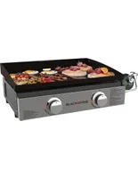 Asador de gas Blackstone de acero inoxidable