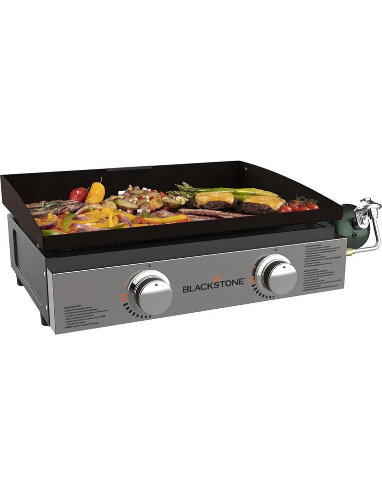 Asador de gas Blackstone de acero inoxidable