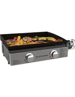 Asador de gas Blackstone de acero inoxidable