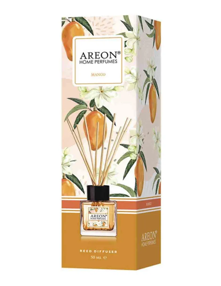 Difusor ambientador de varillas Areon 50 ml Aroma Mango pack 3