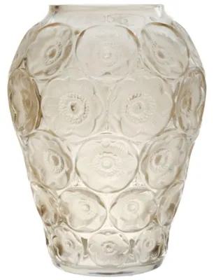 Lalique Florero Anémonas Marfil