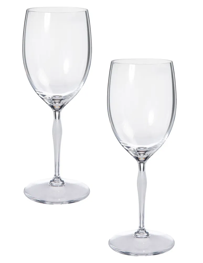 Set de copas para agua Lalique 100 Points de cristal 2 piezas