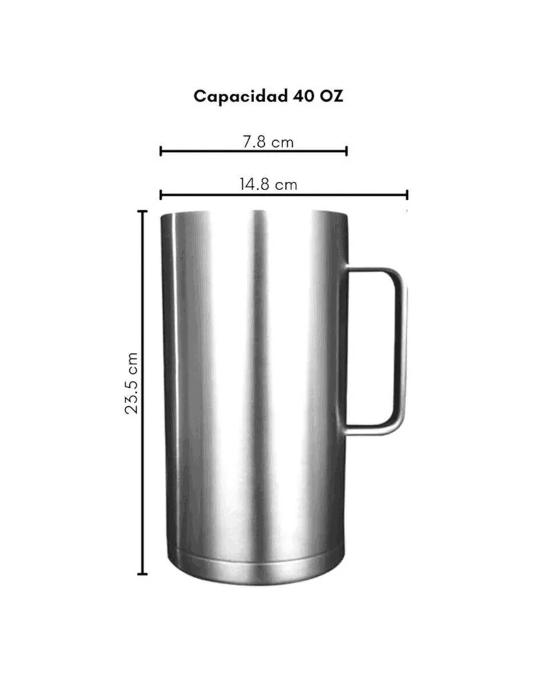 Termo Origami de acero inoxidable con tapa rosca 1.2 L