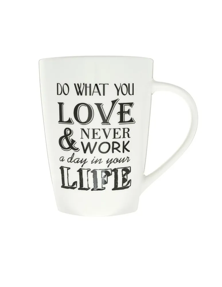 Taza Haus Phrases Love blanca