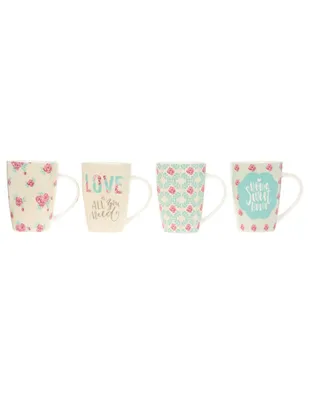 Set de 4 tazas Haus Rose