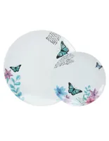 Vajilla Haus Mariposa 16 piezas porcelana