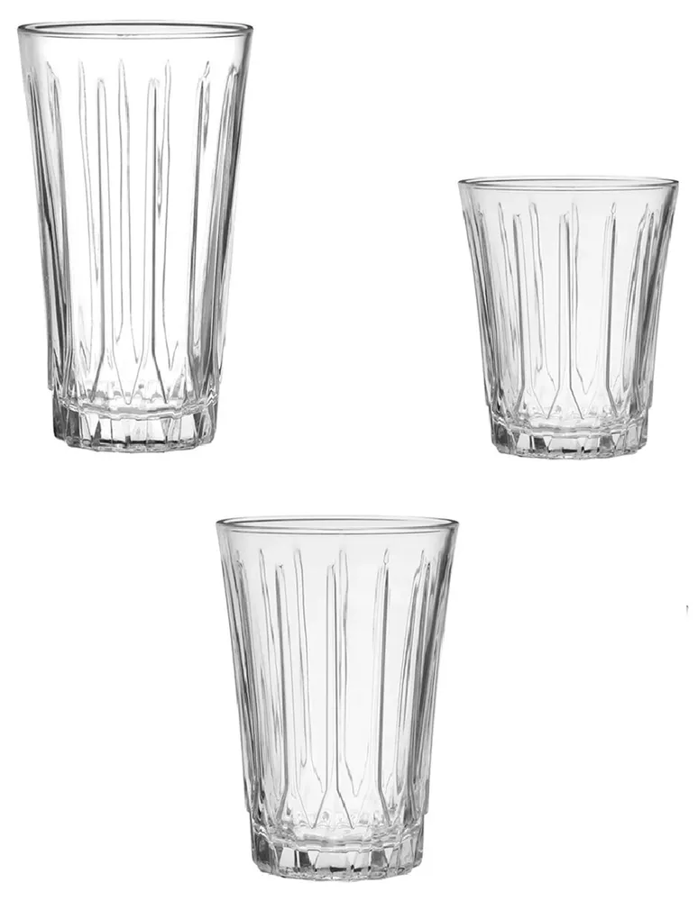 Set de vasos Pasabahce de vidrio