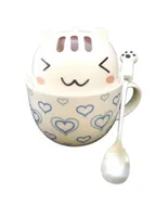 Taza clásica Happy Ware Gato Kawaii