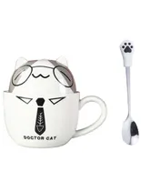 Taza clásica Happy Ware Gato Kawaii Dr. Cat