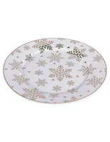 Plato para ensalada Haus Holidays Navidad de porcelana