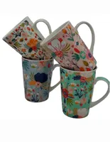 Set de Tazas clásicas Haus Flowers 4 piezas