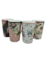 Set de tazas clásica Haus Roses 4 piezas